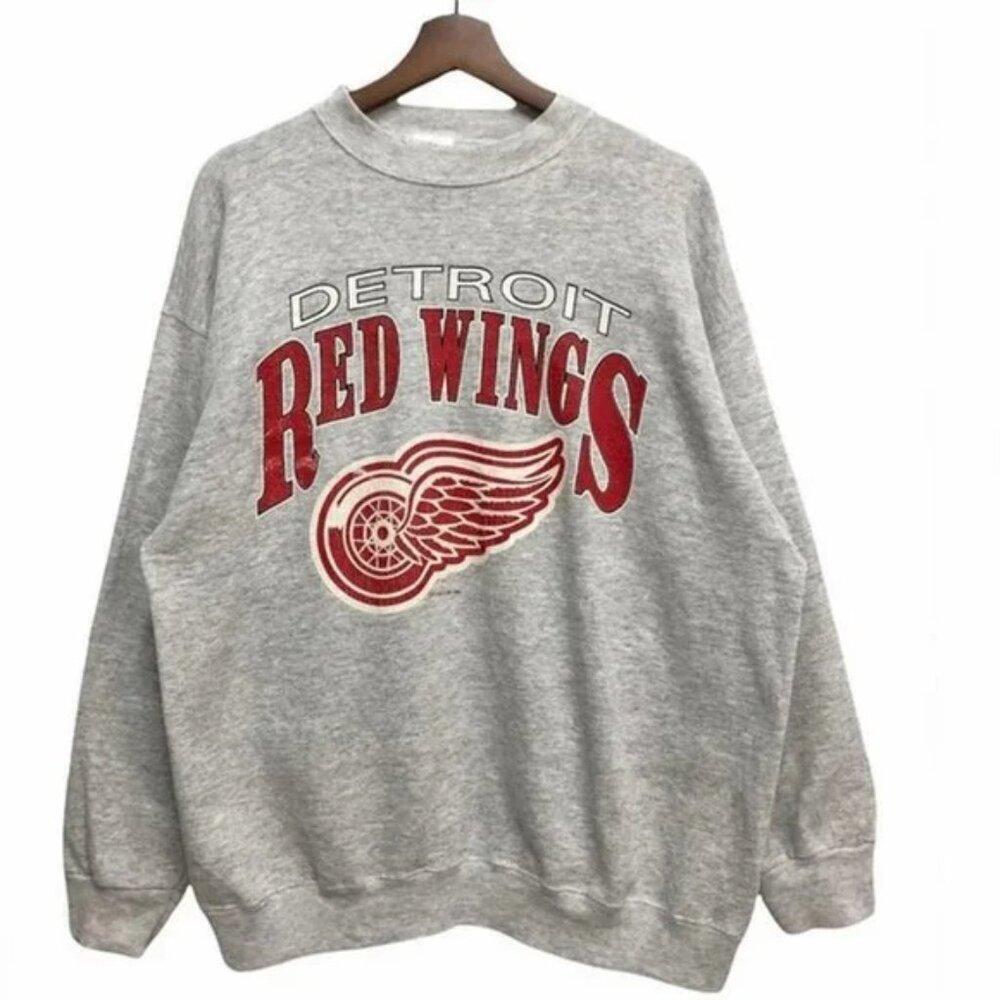90S Detroit Red Wings Crewneck Detroit Red Wings Detroit K789